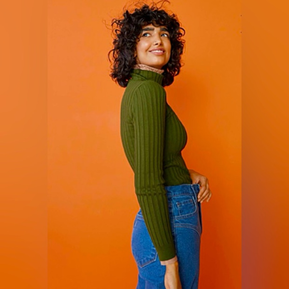 Twik wide rib turtleneck
